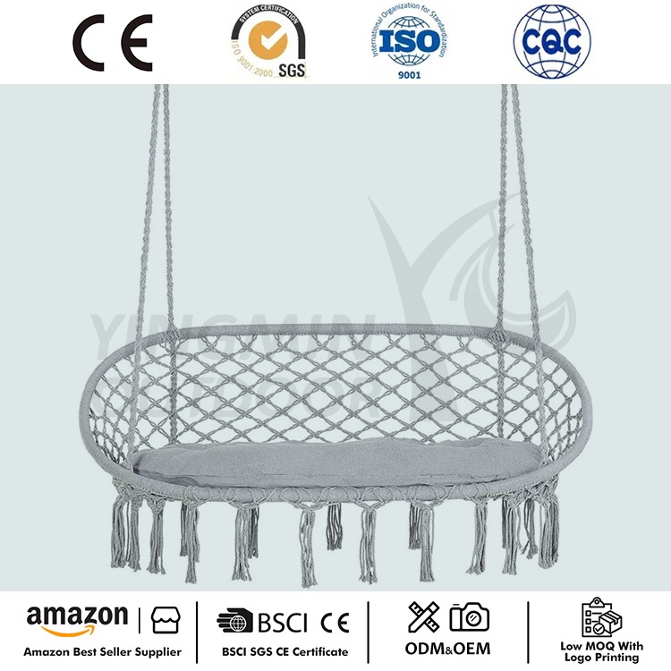 2 hengen Macrame Swing Hammock -tuoli