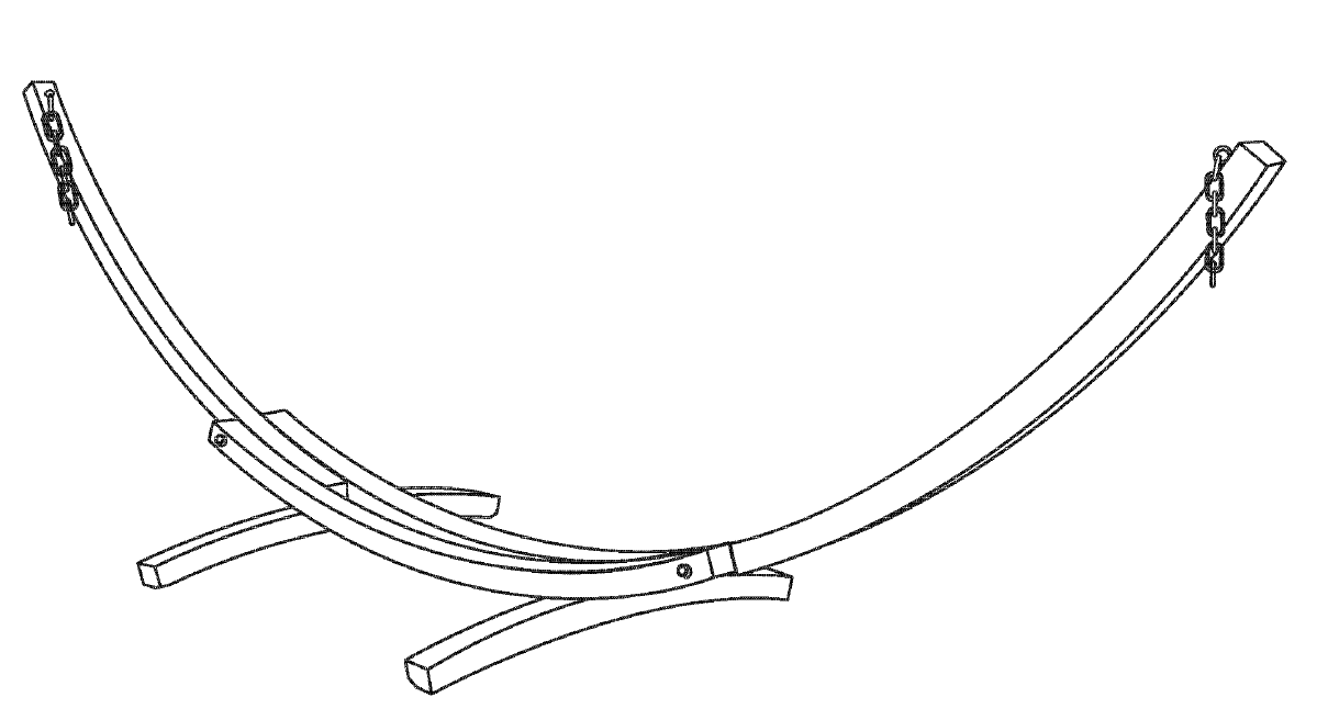 Wood Arc Hammock -telineen asennusohjeet