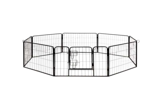 8 paneelia Metal Barrier Kennelin aidan asennusohjeet