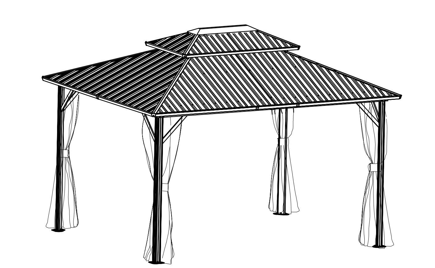 Metallihuvimajan asennusopas