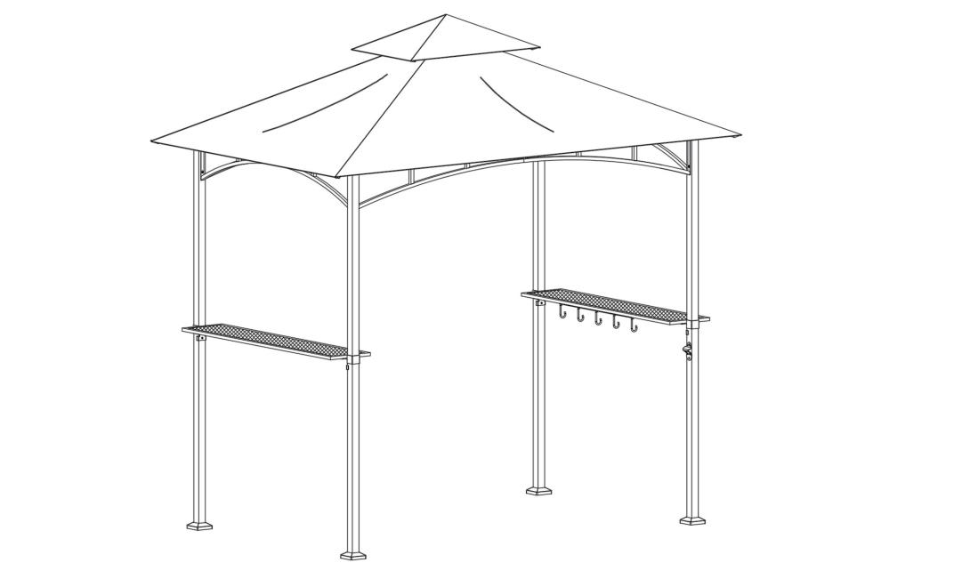 Steel Grill Gazebo -asennusohjeet
