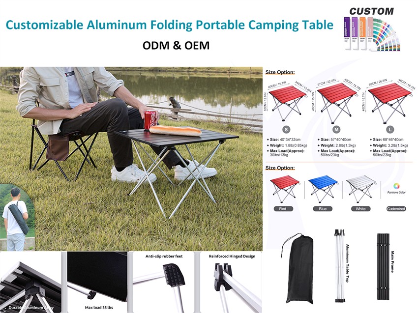 Onko sinulla tämä camping-taitettava pöytä?