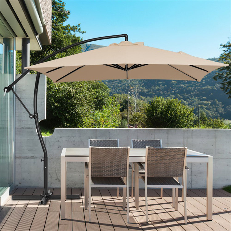 9 x 9 jalkaa riippuva offset patio uloke sateenvarjo