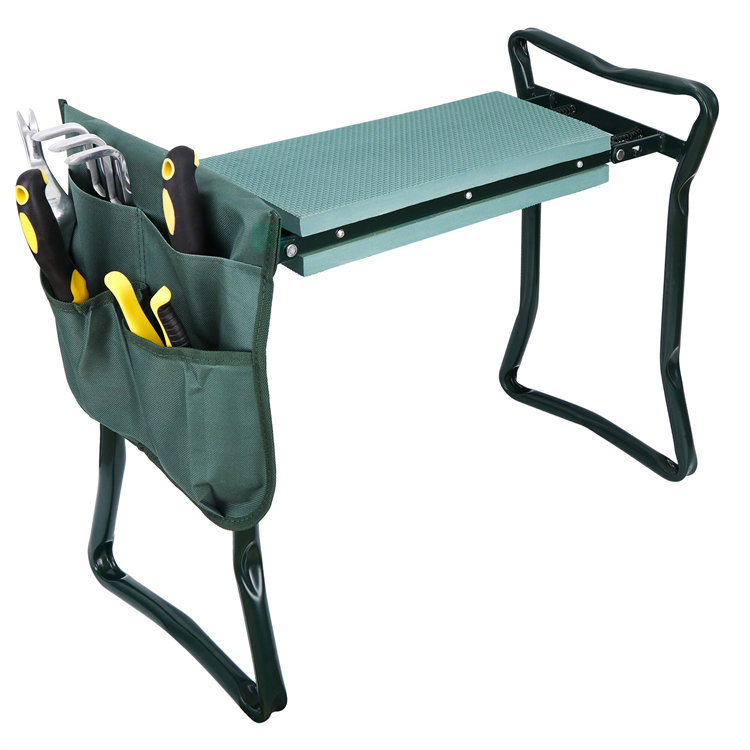 Garden Kneeler taitettava istuin työkalupussilla