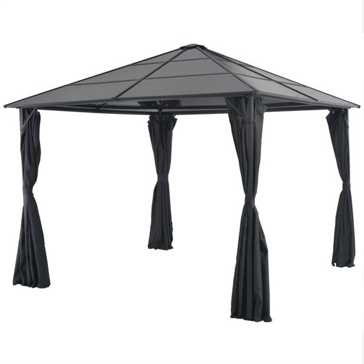 Patio huvimaja verholla alumiinia