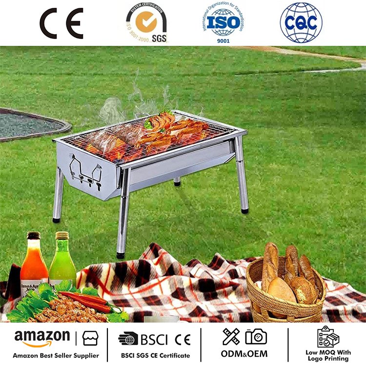 Kannettava BBQ Grill Pieni Camping Grill