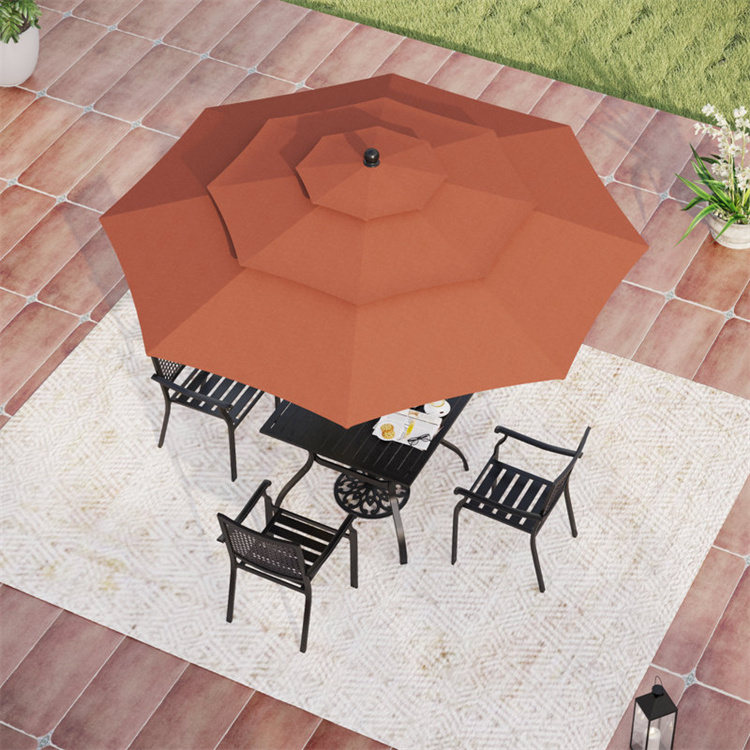 10 jalkaa 3-tasoinen patiosateenvarjo