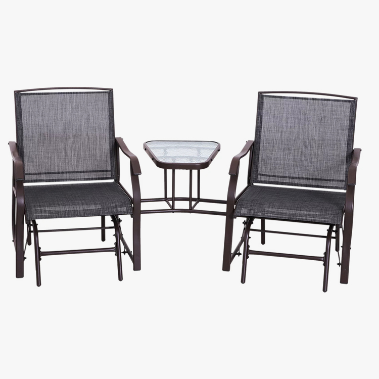 2 hengen Outdoor Glider-keinutuoli