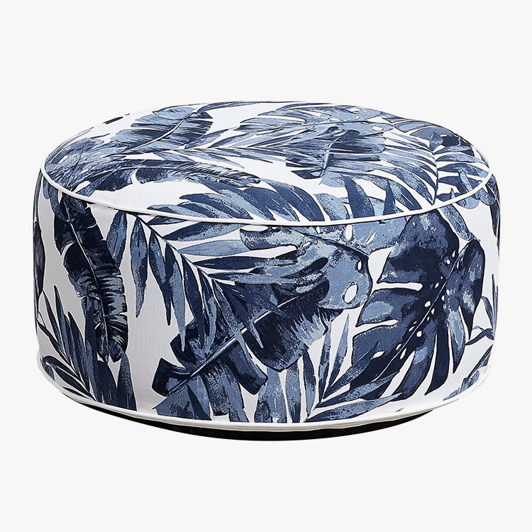 Puhallettava jakkara Ottoman Blue Leaf