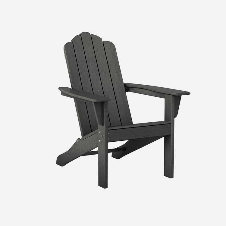 Outdoor Grey Poly Patio Adirondack tuoli
